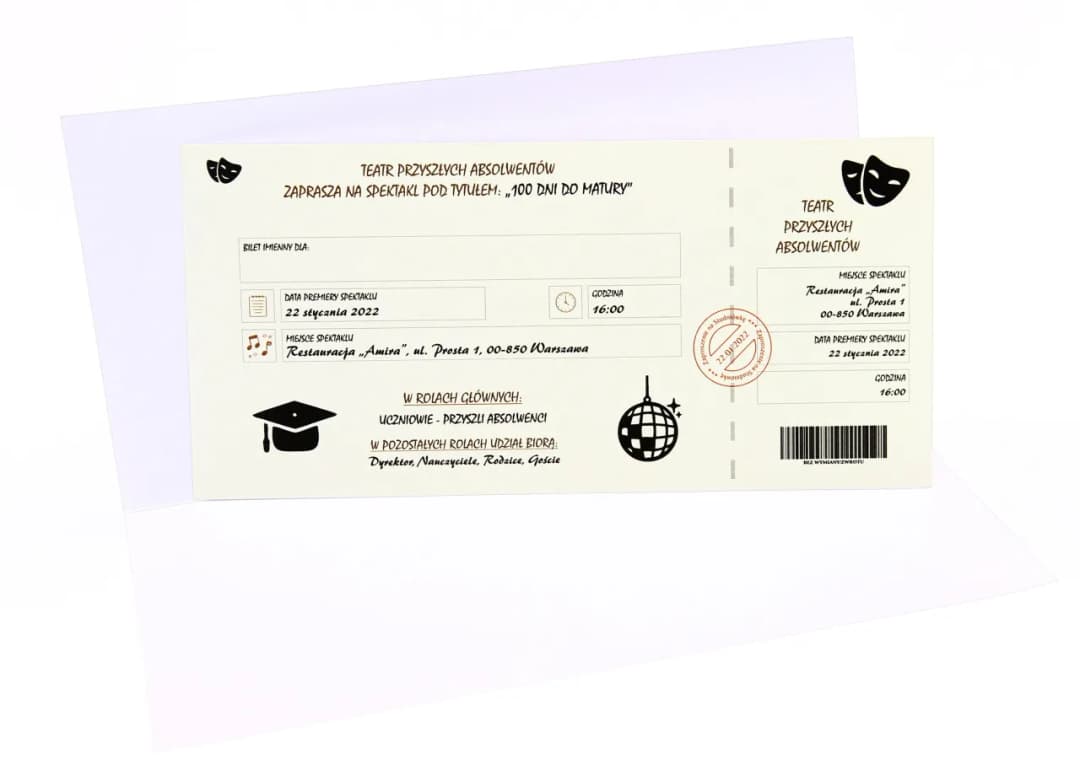 Jak stworzyć zaproszenie do teatru, które zachwyci Twoich gości