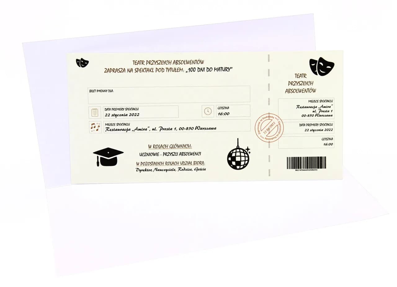 Jak stworzyć zaproszenie do teatru, które zachwyci Twoich gości